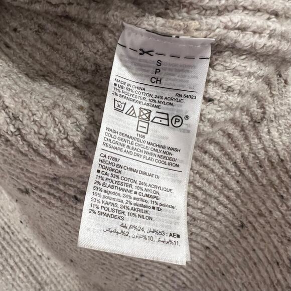 Old Navy Women's Tan Cotton Cardigan‎ Oversized Size Small - Picture 5 of 9